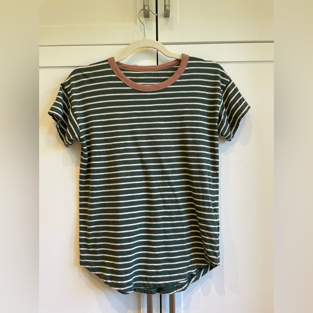 Madewell Cotton Rib Ringer Tee - Picture 2 of 7